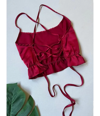 4Pcs Silk Turkish Guipure Detail Nighty Set